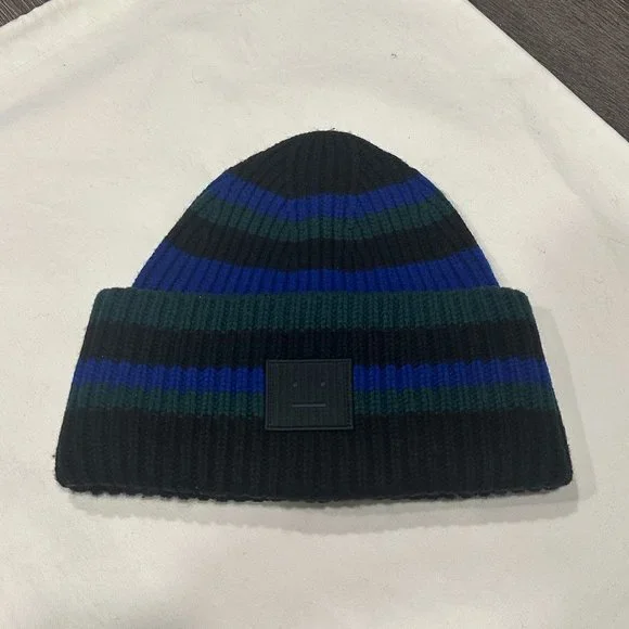 Acne Studios | Accessories | Acne Studios Blue Green Striped  display picture 2